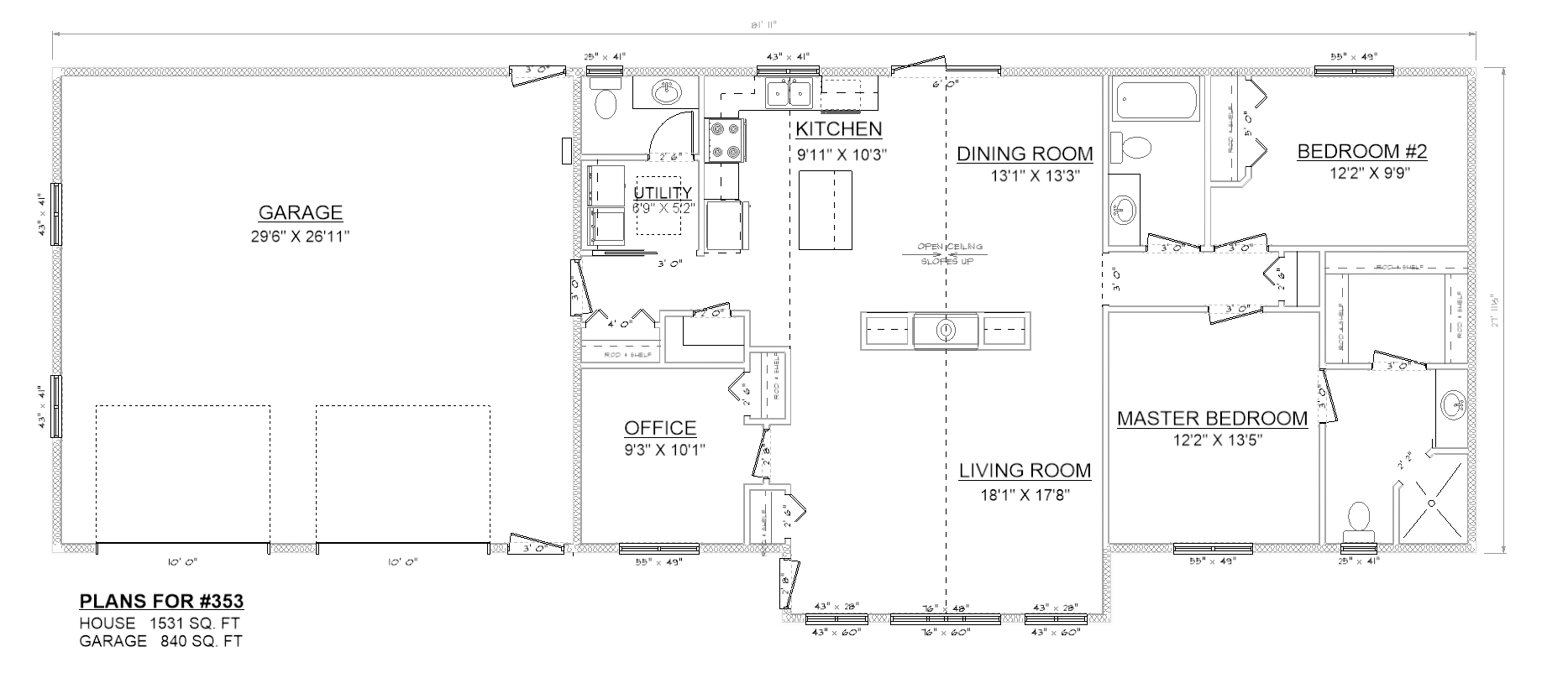 Penner Homes Floor Plan Id: 353