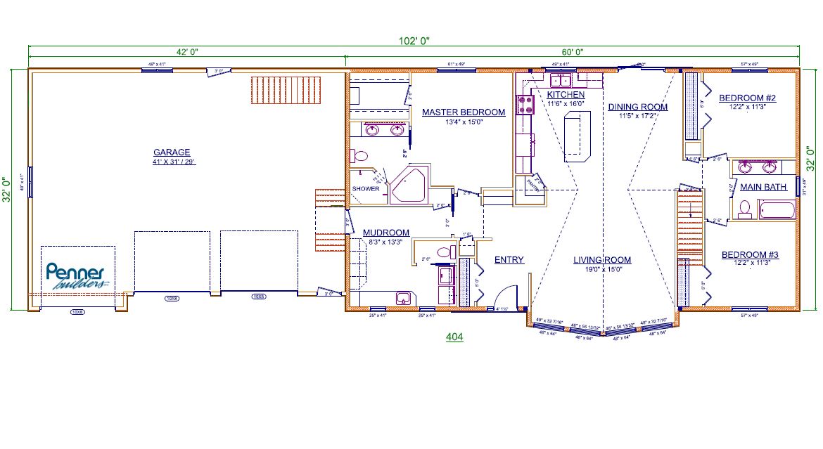 Penner Homes Floor Plan Id: 404