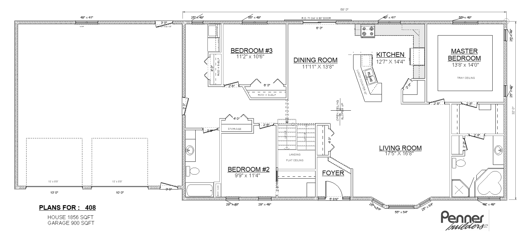 Penner Homes Floor Plan Id: 408